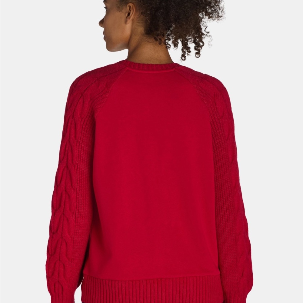 Mixed Media Crewneck Sweatshirt - Picture 3 of 5
